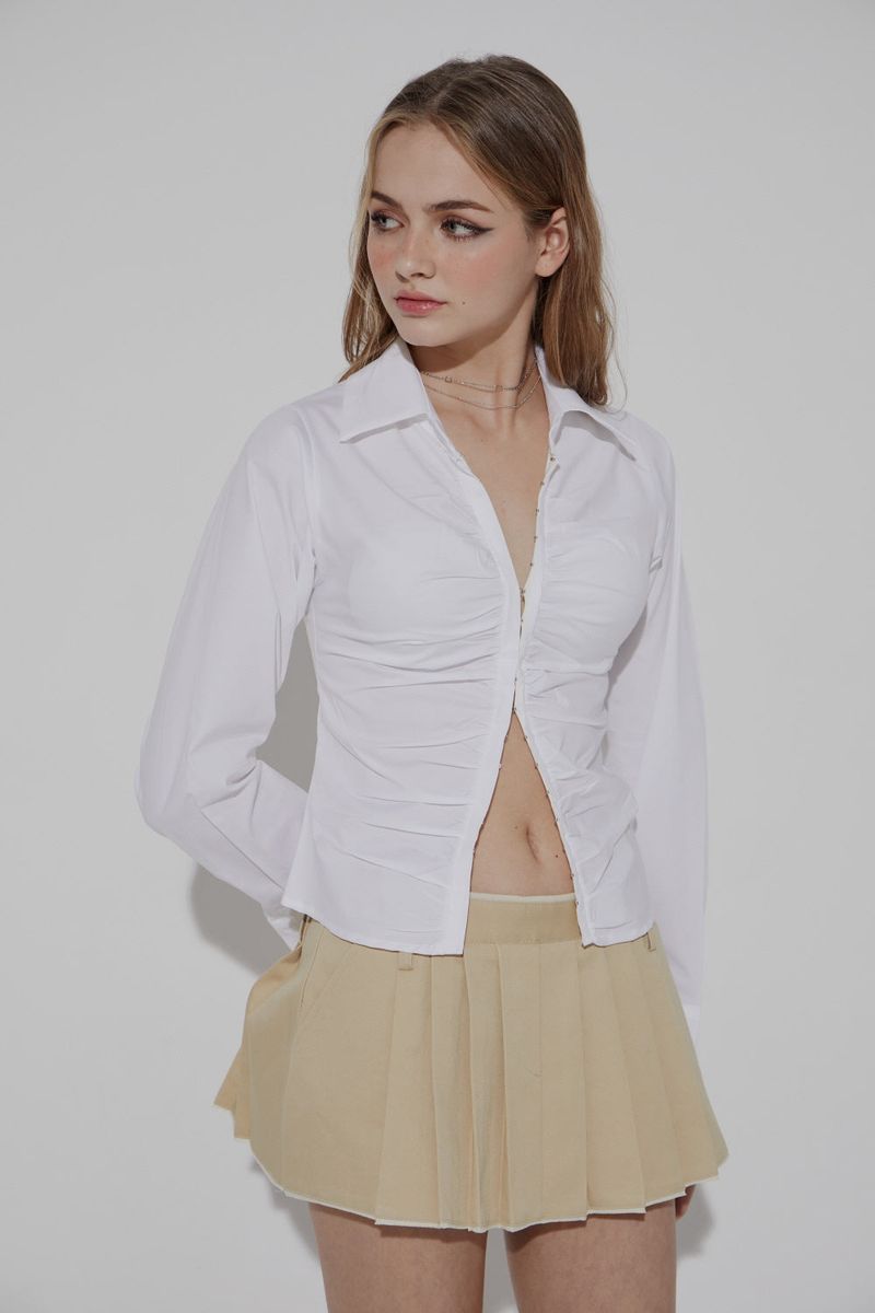 CHINO PLEATS SKIRT