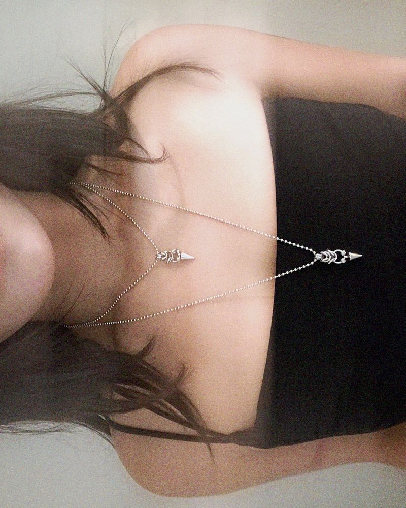  Spike Chainmail Necklace
