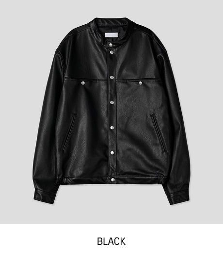 Margo Snap Pocket Balloon Leather Jacket