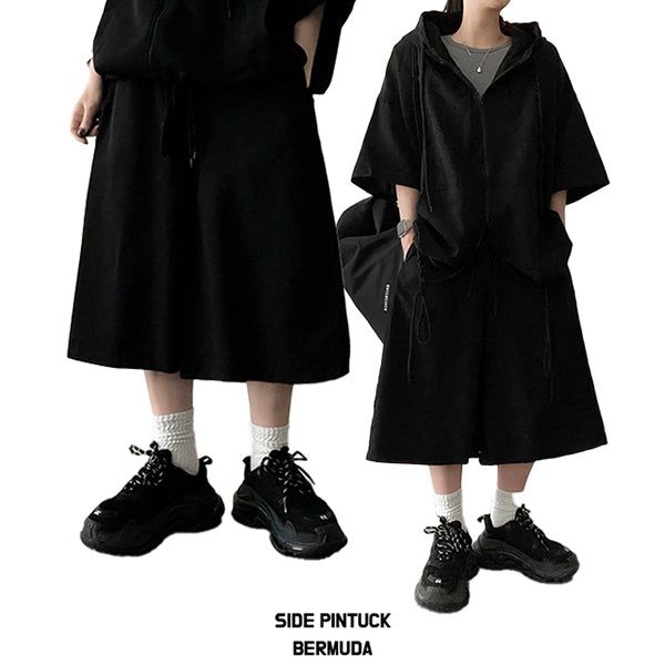 Hark Linkle Side Pintuck Banding Bermuda Shorts