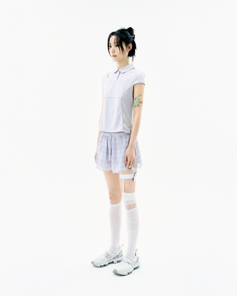 Detachable Collar T-shirt / Grey