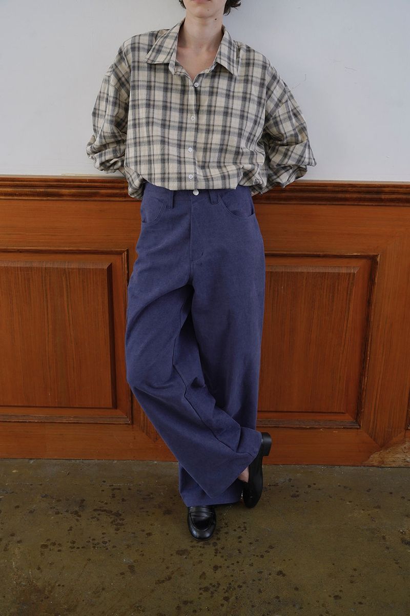 Autumn check shirt_beige
