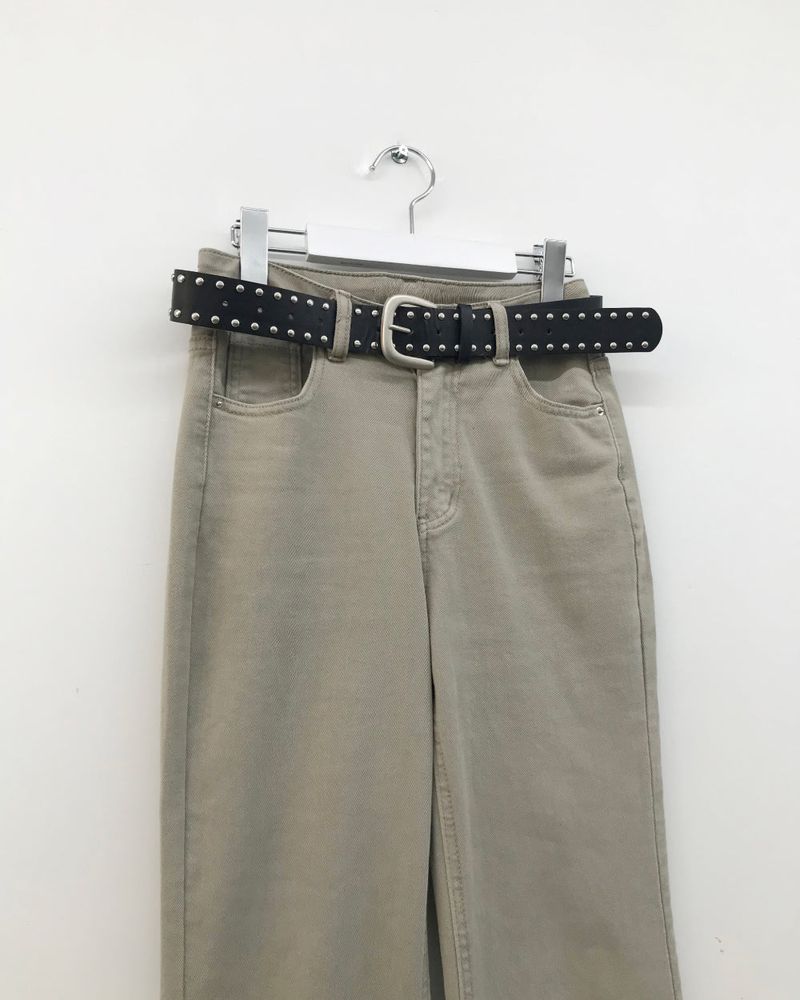 [SET]Arden bootcut pants + belt (3color)