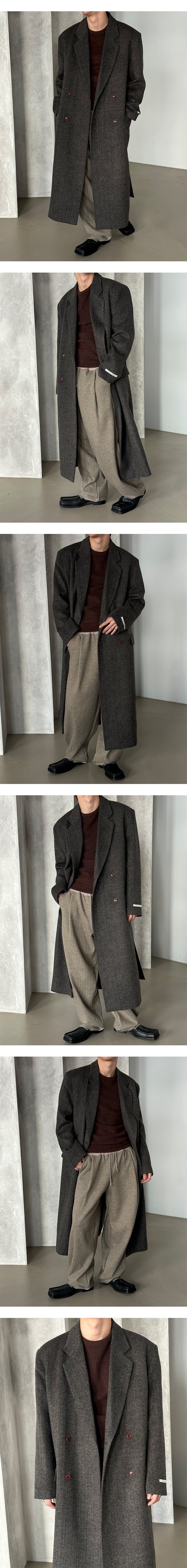  [F/W] Herringbone wool double coat(2color)