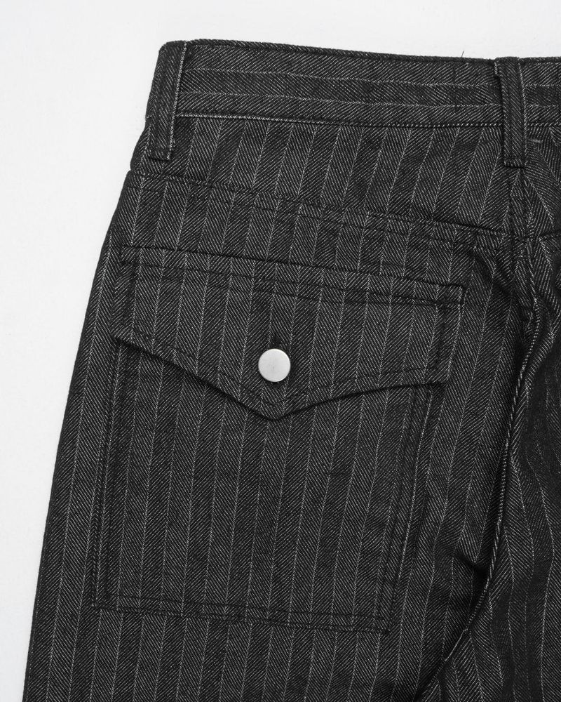  STRIPE BALLOON WIDE PANTS