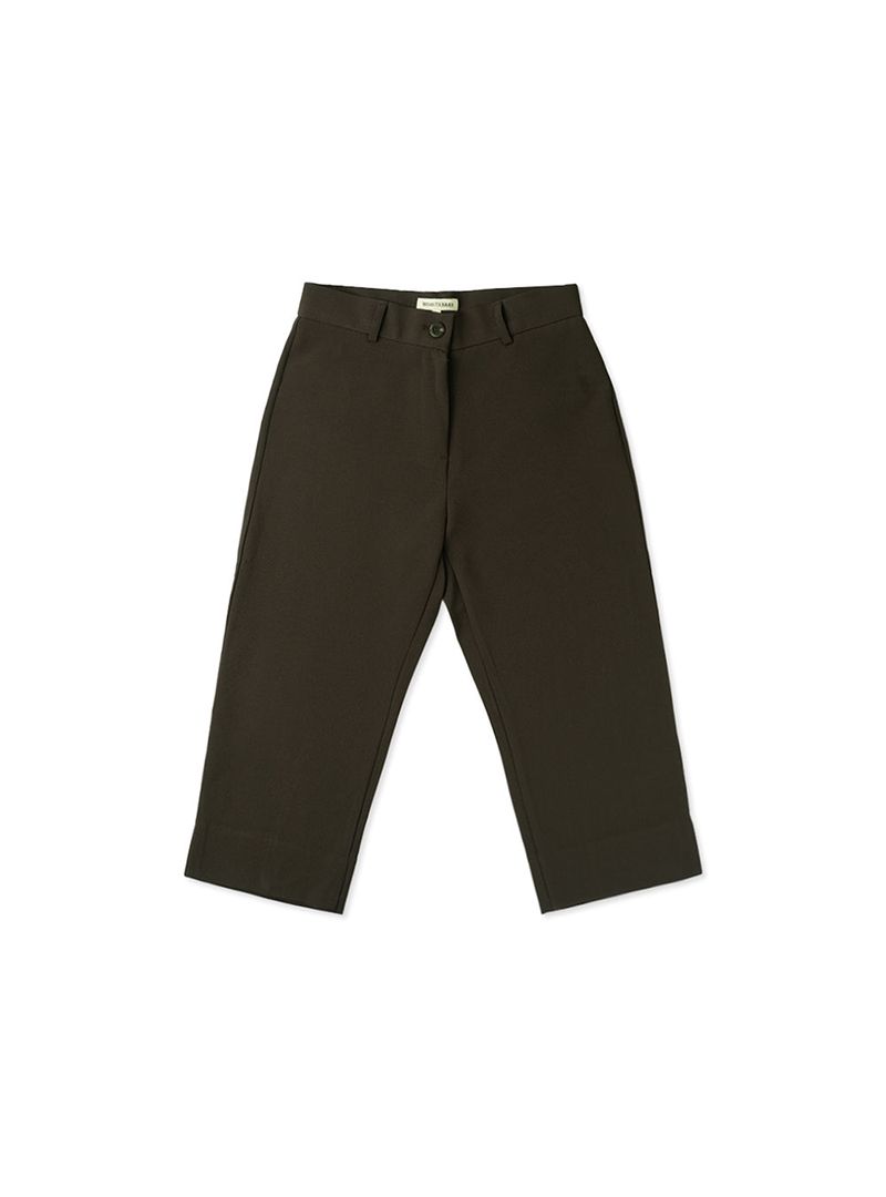 Line capri pants_brown