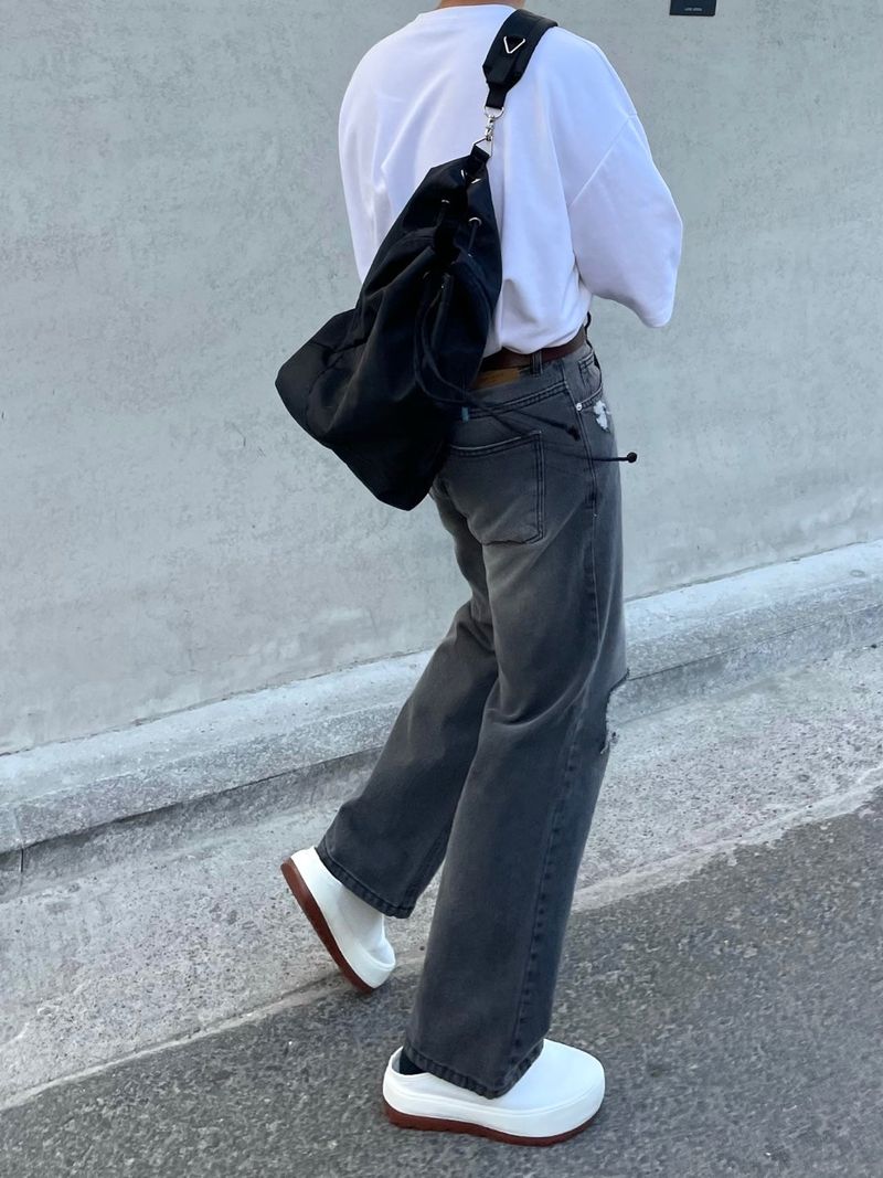 EASY DETROYED DENIM PANTS(2COLOR)