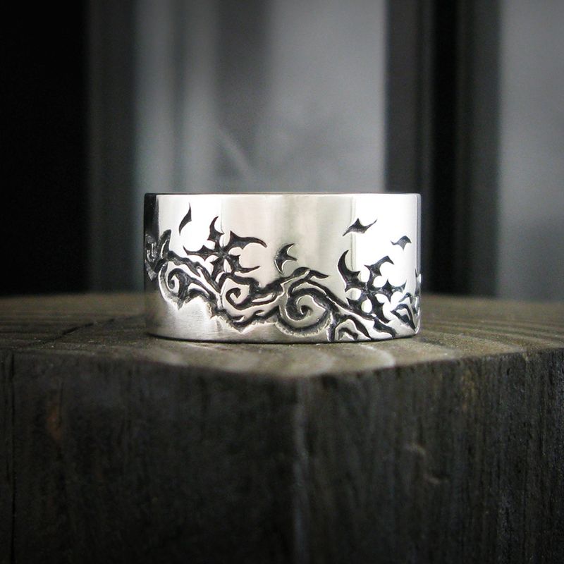 Lunar Breeze-F1 silver ring