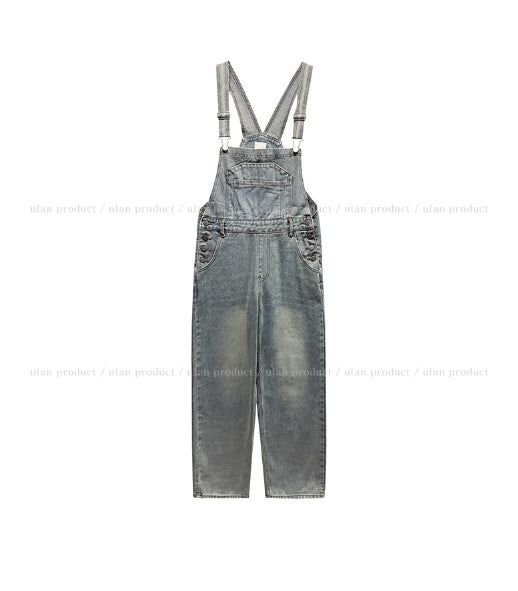 Risen Denim Wide Overalls