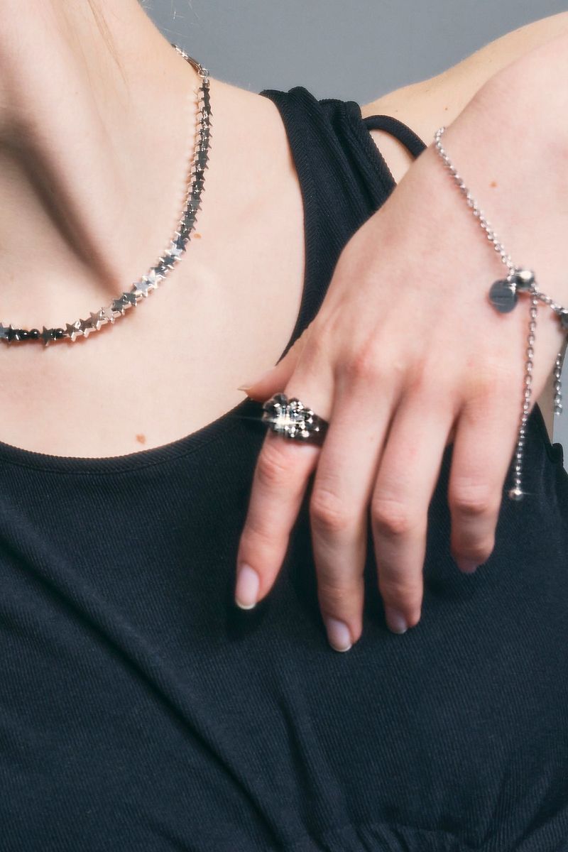 NO.323 [BLACK] GEOMETRY STAR RING