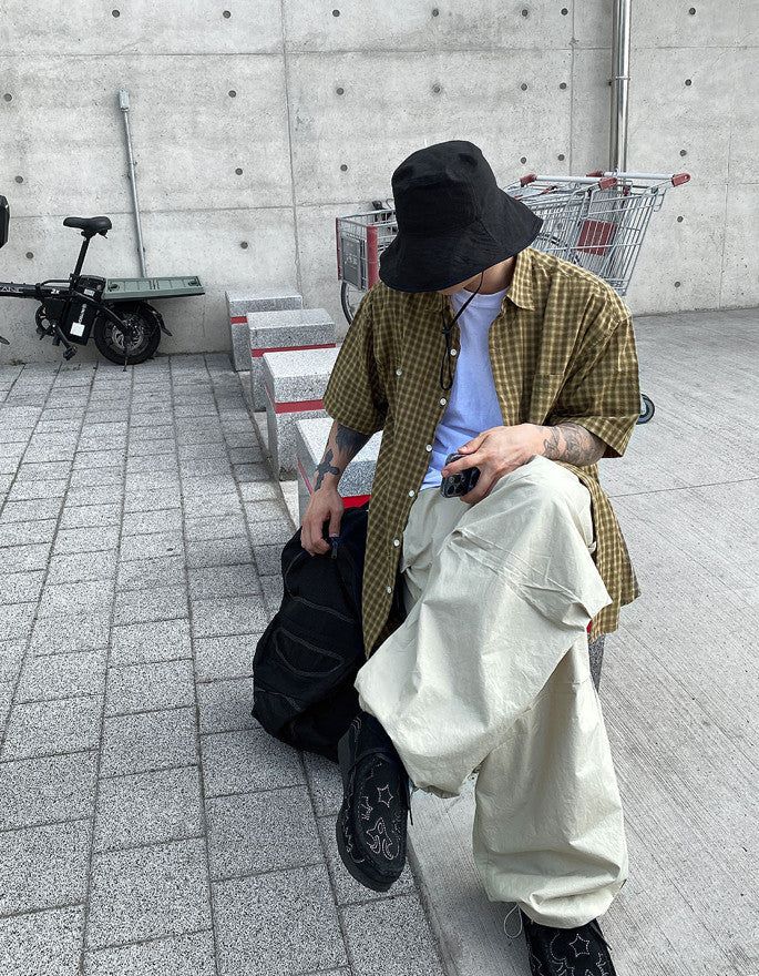No.0232 LC string wire bucket HAT (4color)