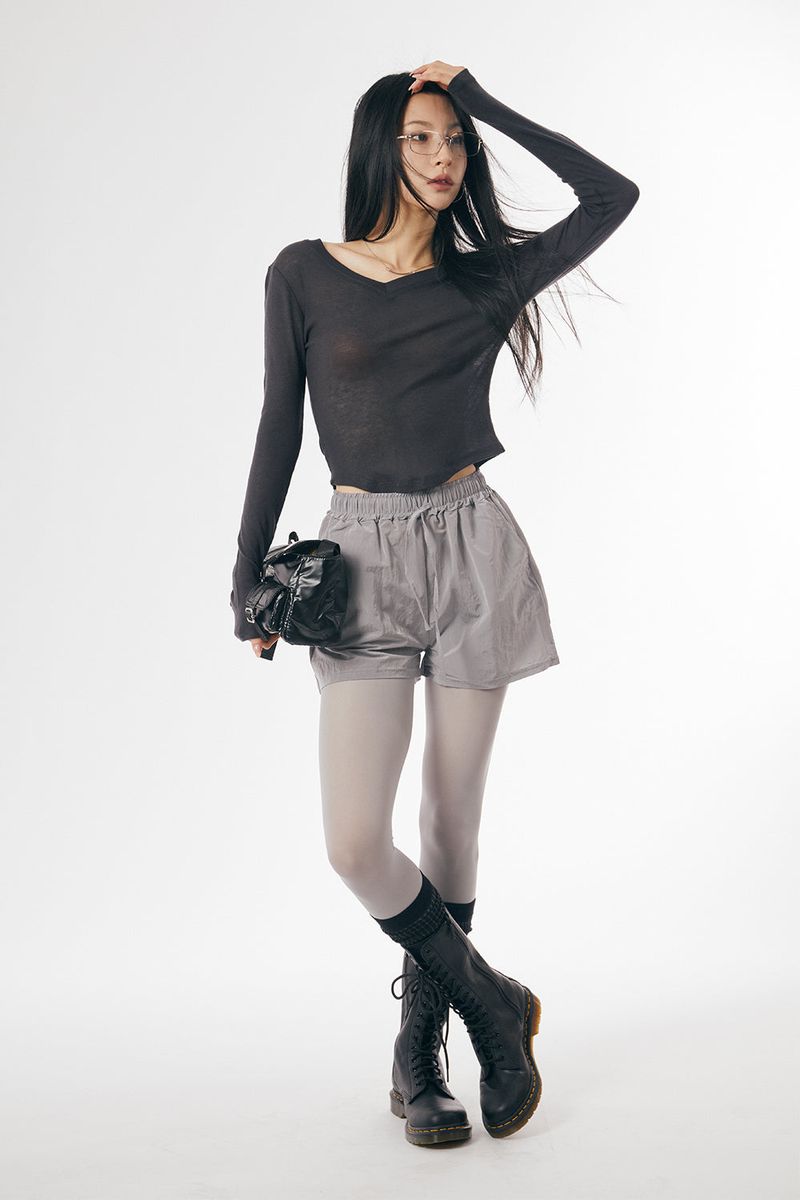 Lucid lightweight nylon shorts
