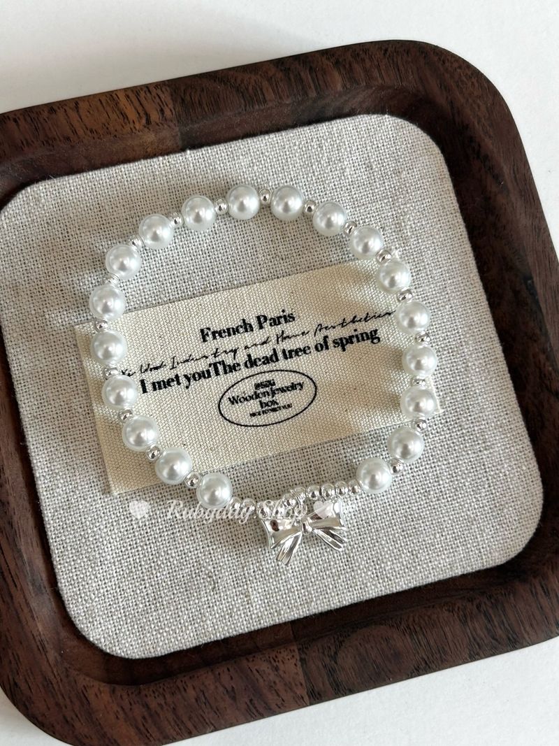 Rubyday（ルビーデイショップ）の「Butterfly White Dew パールブレスレット（アクセサリー）」