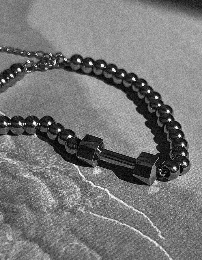 ASCLO(エジュクロ)の「ASCLO Barbell Chain Bracelet (Silver)(Accessories)」