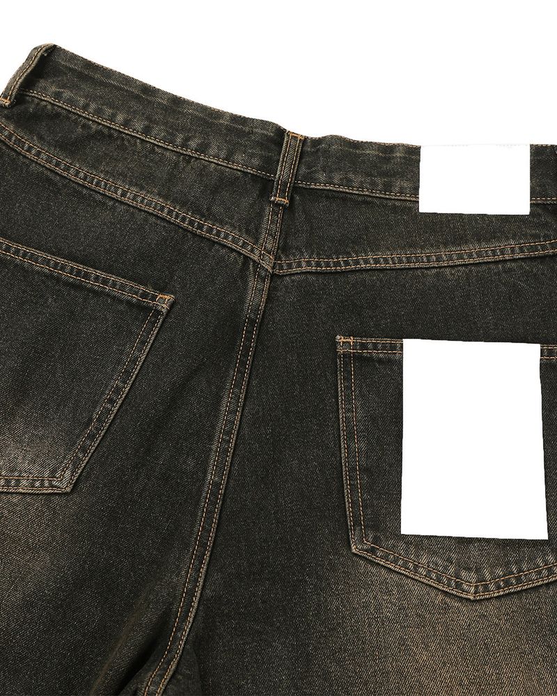 Letic Dart Tinted Black Wide Denim