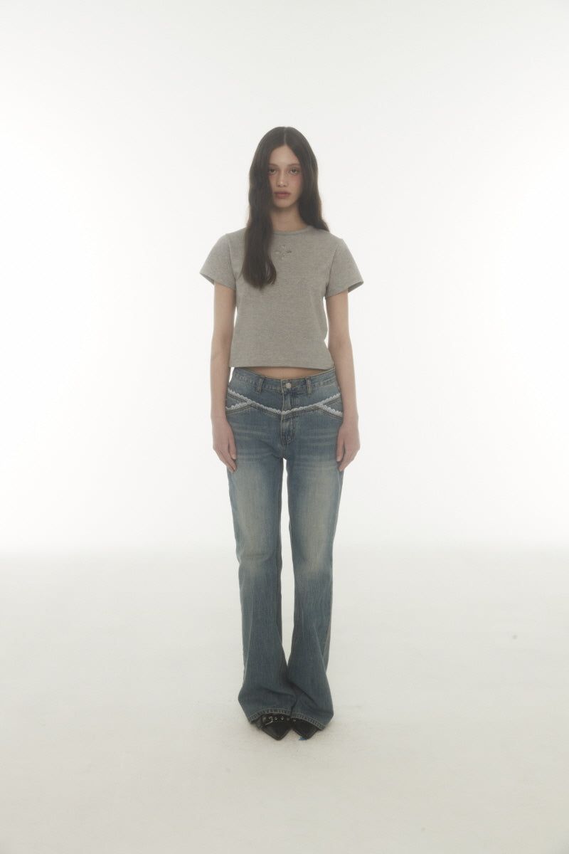 lace bt pants (blue)