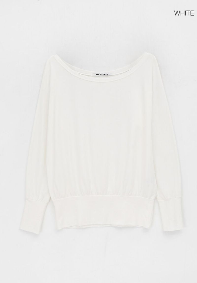 [MADE] Boril Batwing Off-Shoulder Long Sleeve Tee