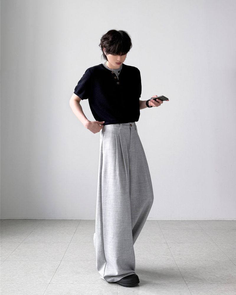 Maple Linen Wide Slacks
