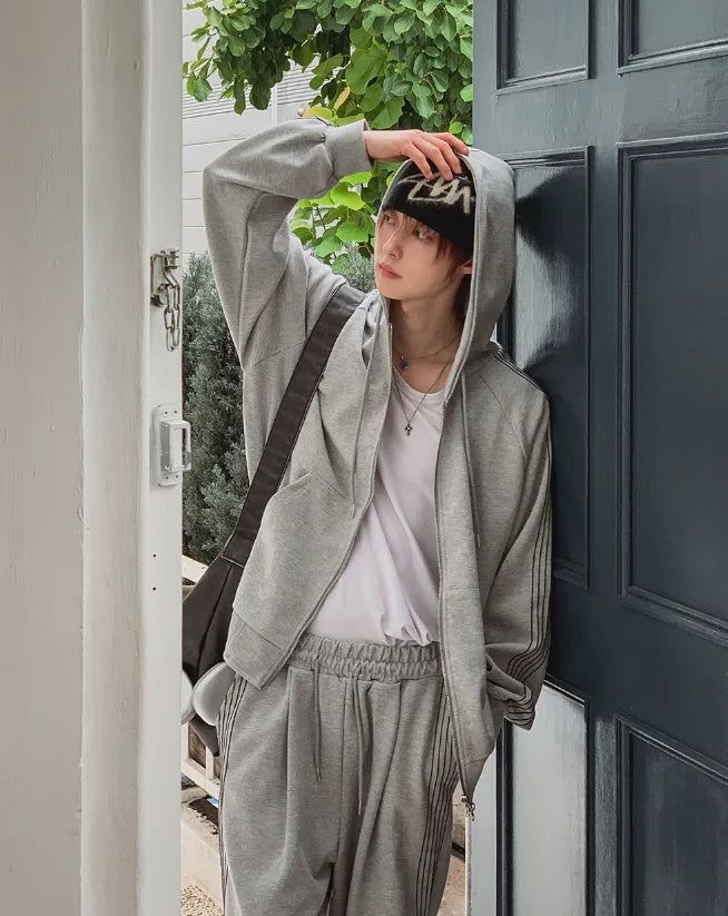 2PLAN(ツープラン)の「Kevin Track Hood Zip-Up(Tops)」