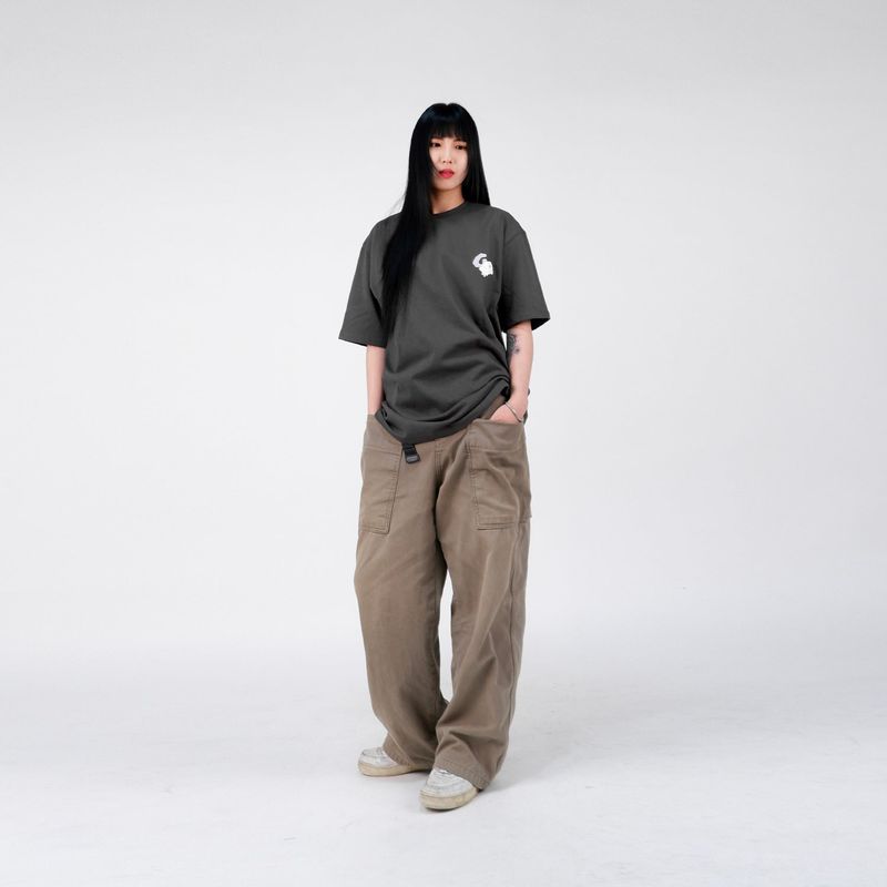 G.O.S. MAIN LOGO TEE - ( Charcoal )