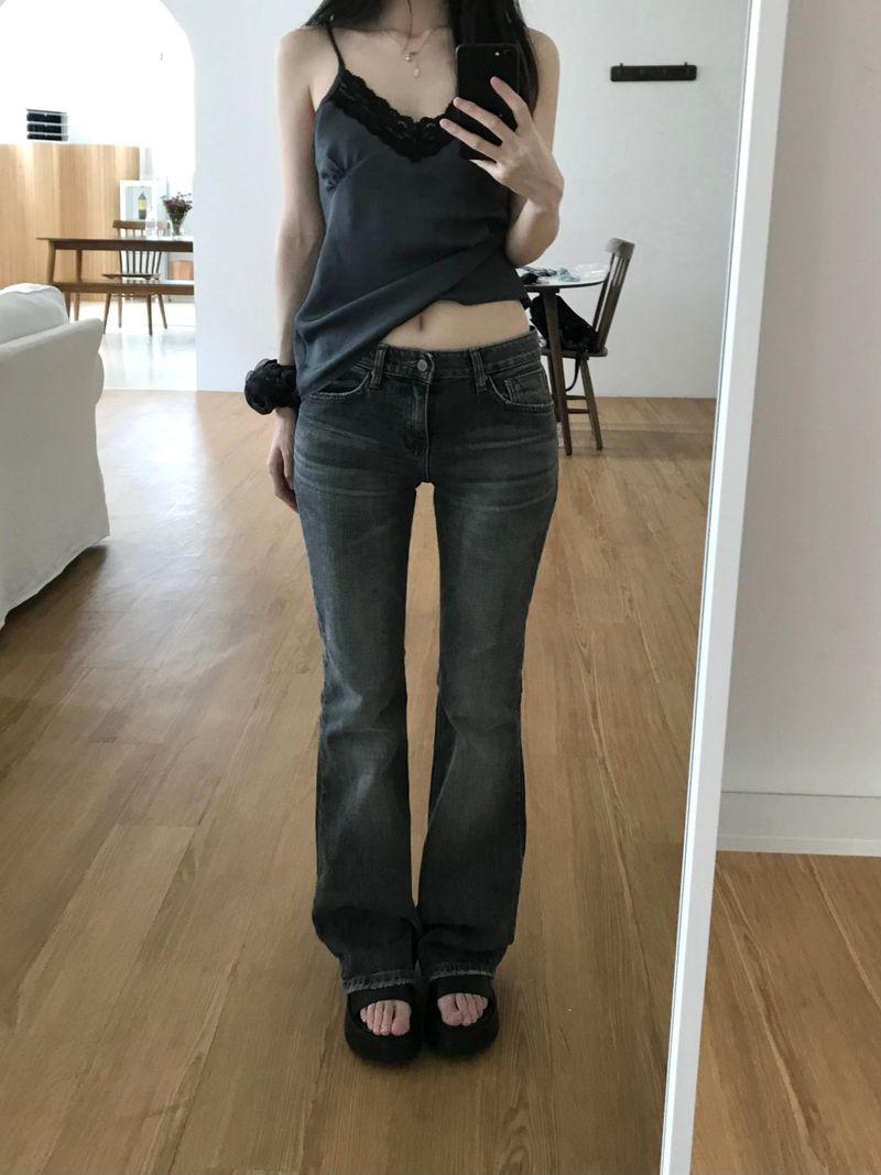 Uns Denim Bootcut Pants (one color)