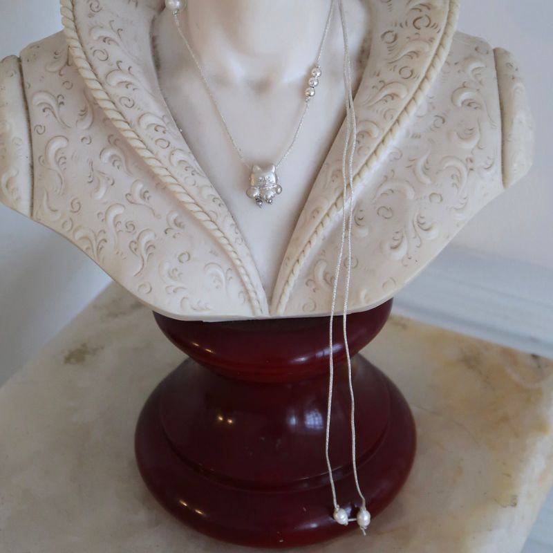 Ketty silver neckless (Cat)