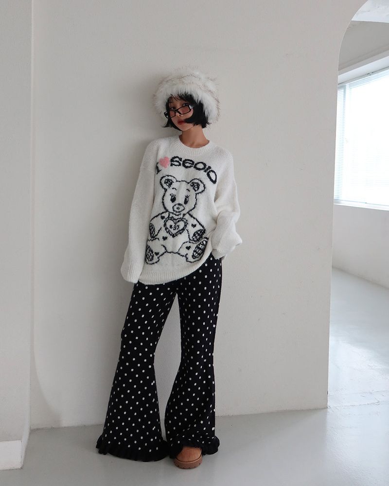 Kitchee bear oversized knitwear