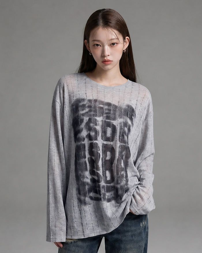 KIXI（キッシー）の「(UNISEX) ESDR Lettering Knit（Tops）」