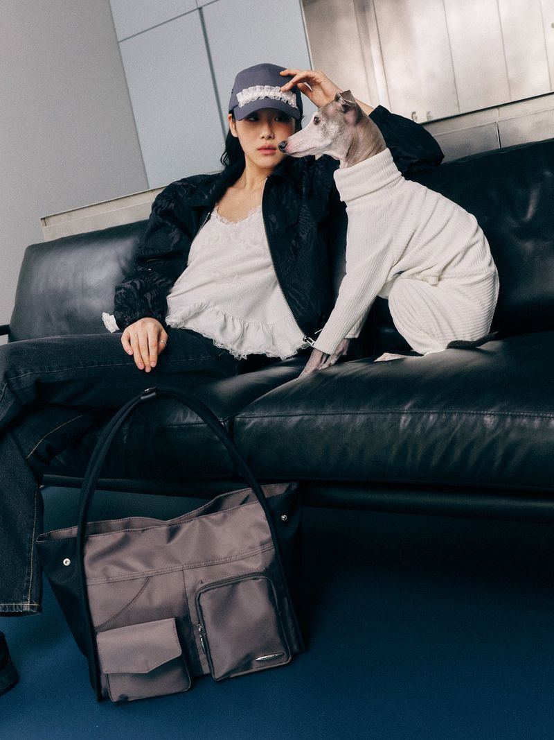 Tidi Cargo Bag (Grey+Black)