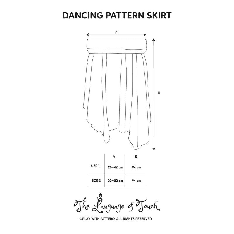 Dancing Pattern Light Stripe Skirt