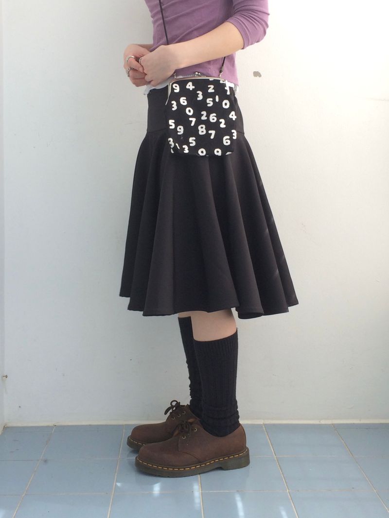 A-line rose flare skirt