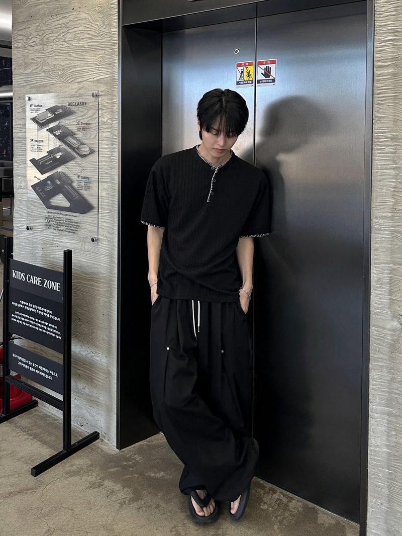 Rin Work Rivet Pintuck Balloon Pants