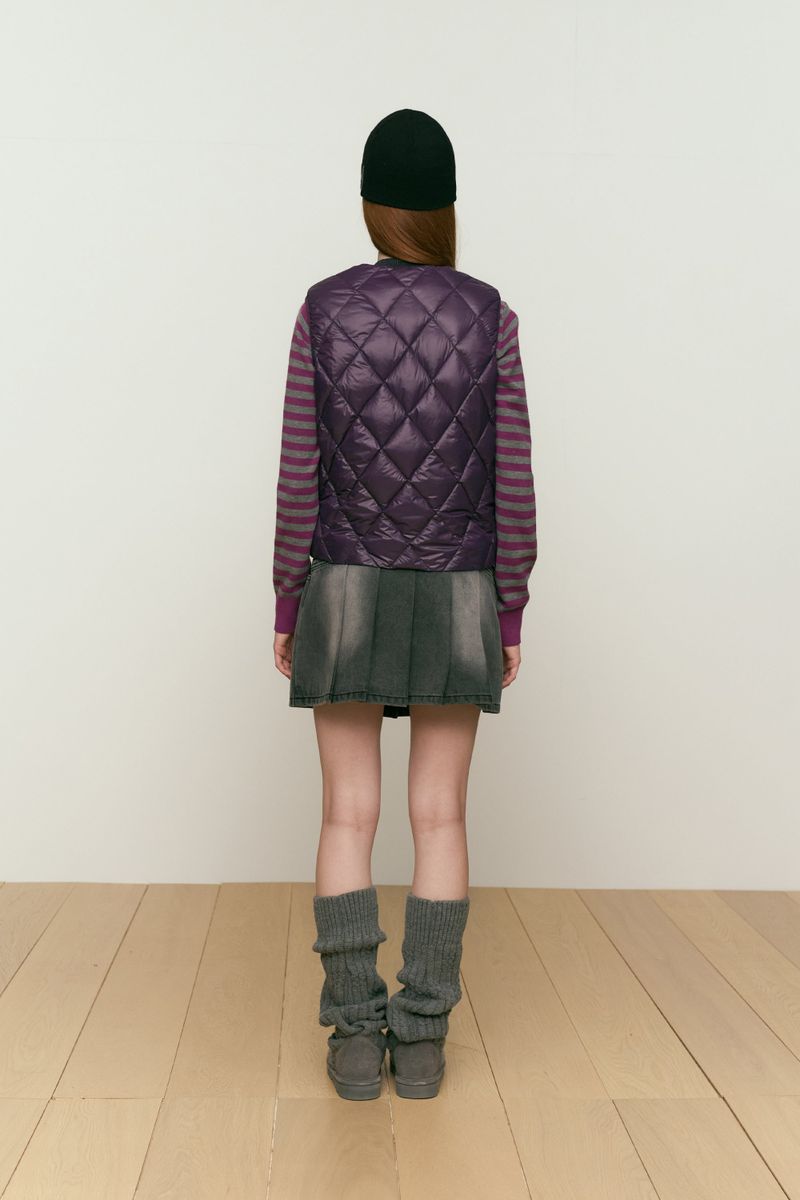 KIRSH CLOUD DOWN VEST [DARK PURPLE]