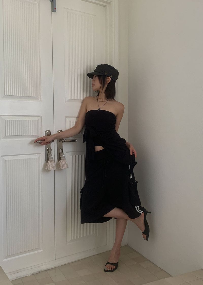 MULTI STRAP SKIRT (3color)