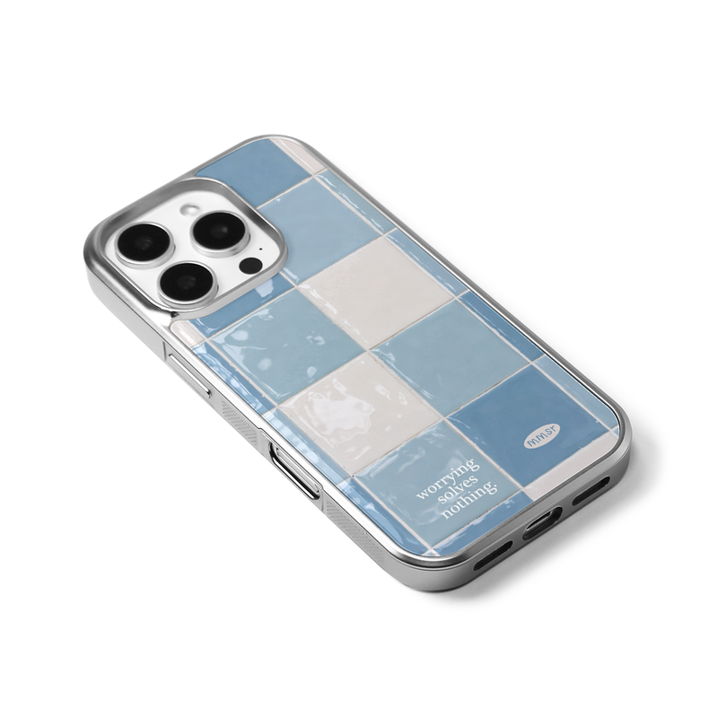 (silver frame) holiday epoxy bumper case (tile 01)