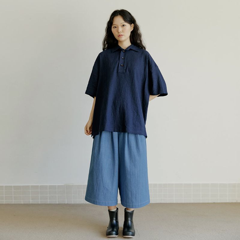 malen（マレン）の「unisex crop pants denim (banding)（Pants）」