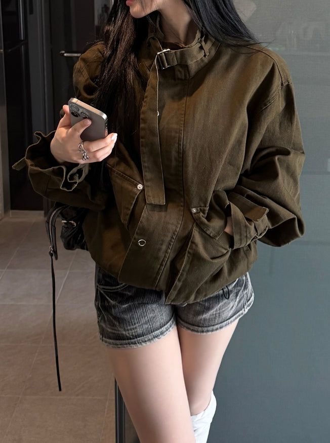 String Bomber Jacket