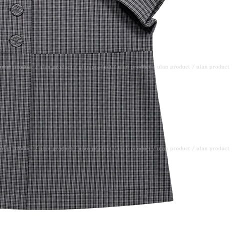 Linky Check Puff Blouse