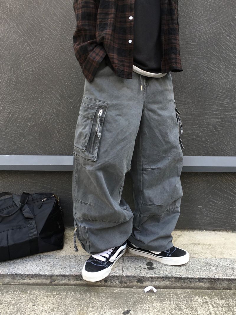 Bexer Multi-Pocket Wide Pants 3C