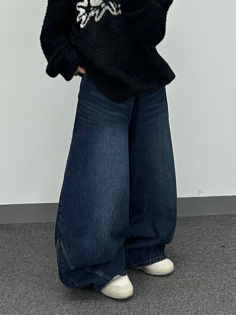 wacks balloon denim pants