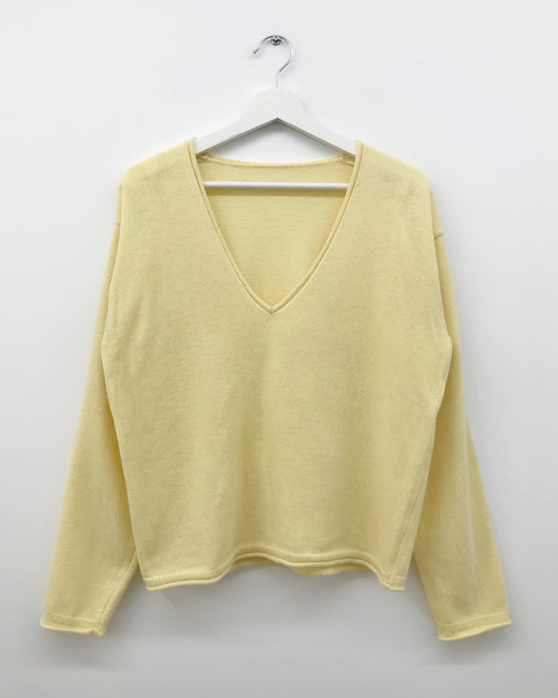 Luro V-neck knit (8color)