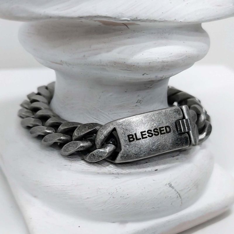 BLESSED BULLET（ブレスドブレット）の「STEEL LINE CRUVE CHAIN BRACELET（Accessories）」