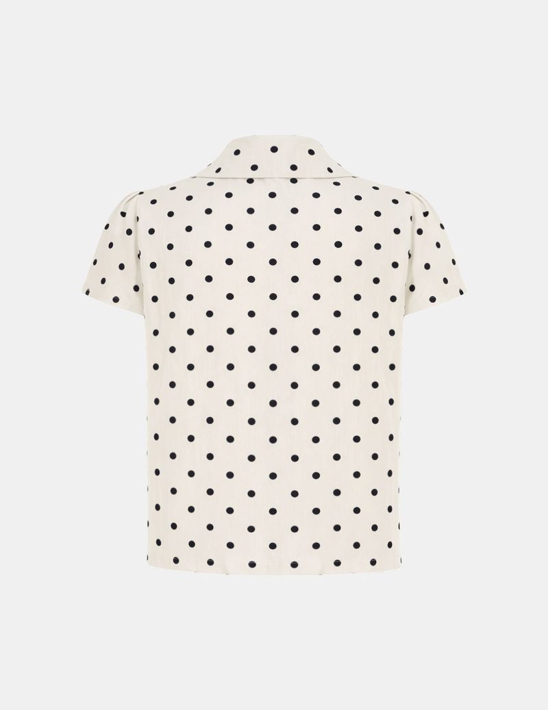 Baby Collar Dot Blouse