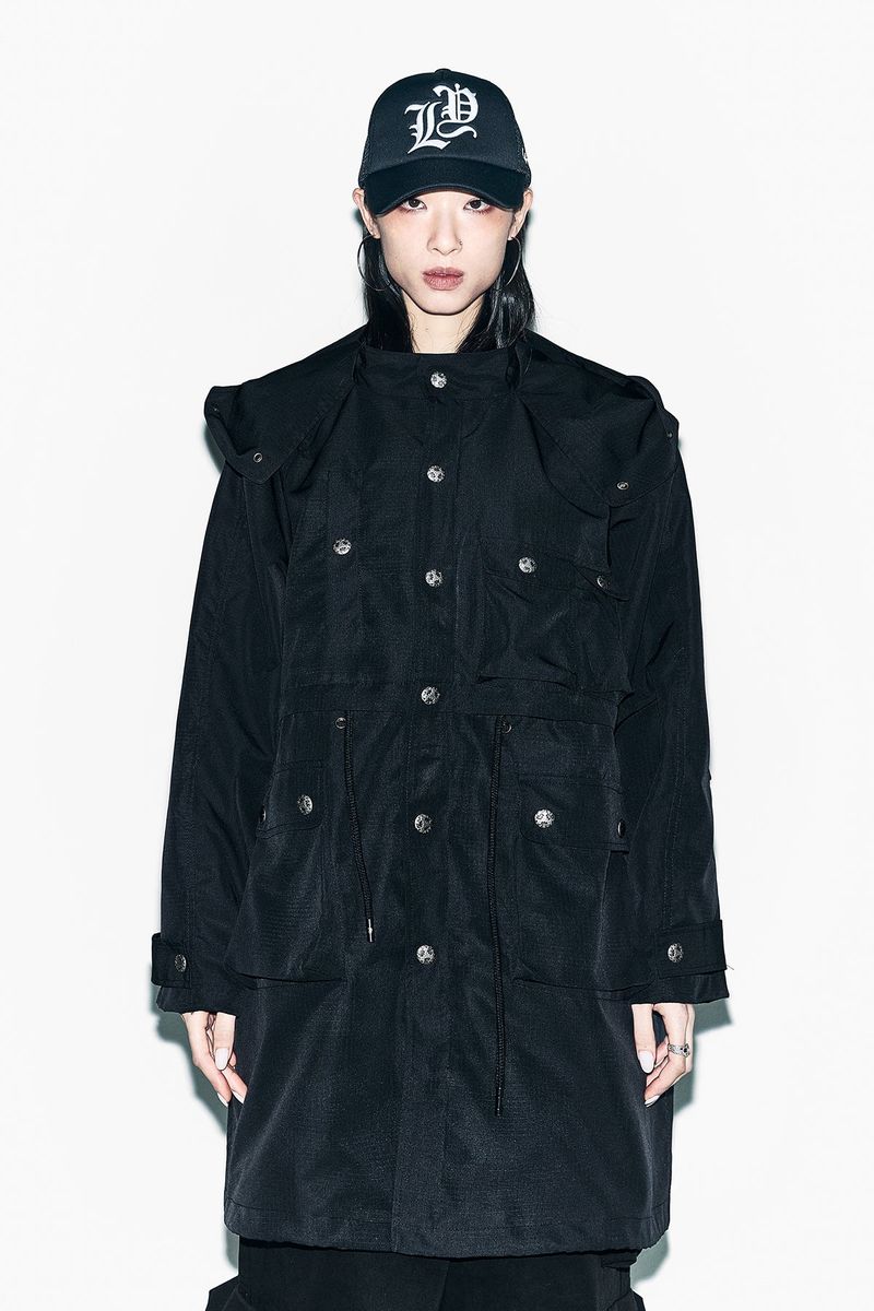 CANTON HOODIE FIELD JACKET BLACK