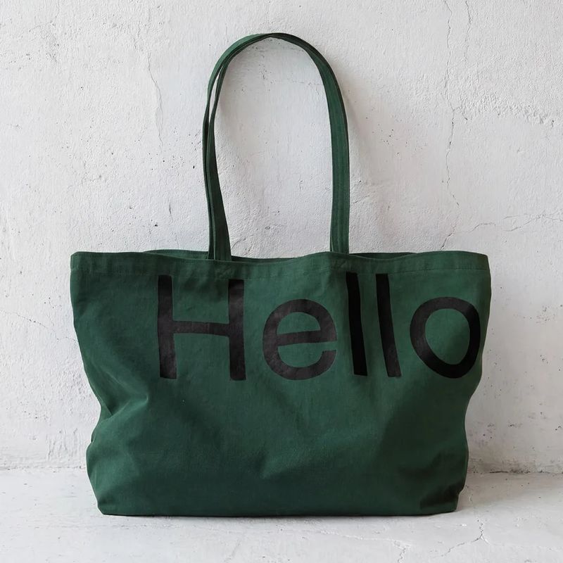 hellodude（ハローデュード）の「ビッグ トートバッグーディープグリーン（バッグ）」