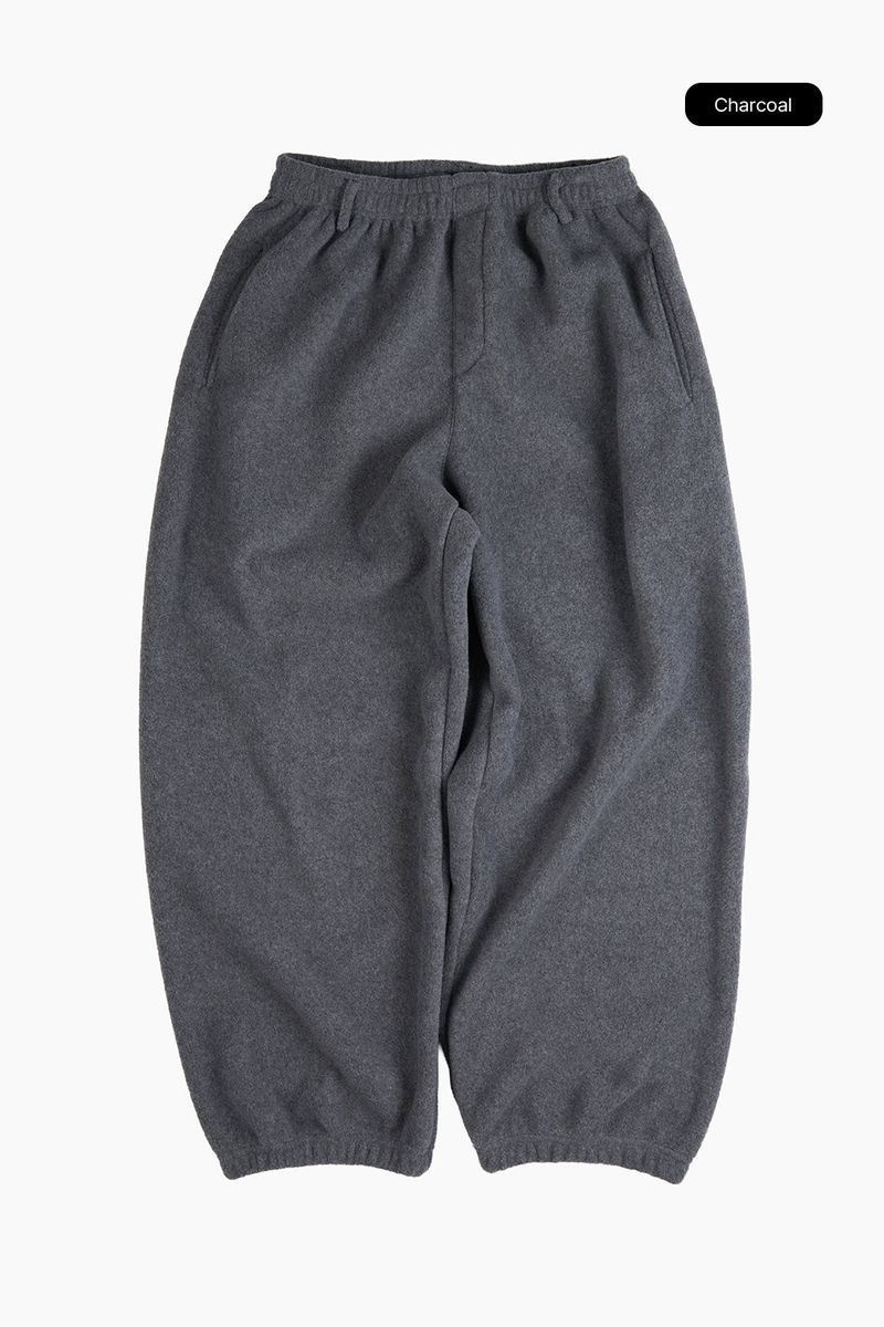 Cozy belted fleece jogger pants