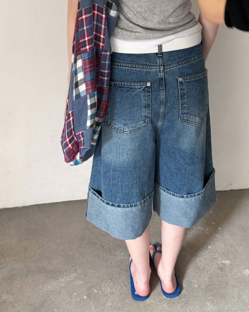 [ORIGINAL] Riku Roll-up Bermuda Denim Pants