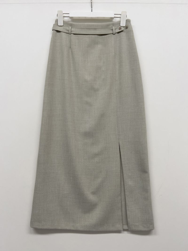 [SS] Bocashi Button Long Skirt