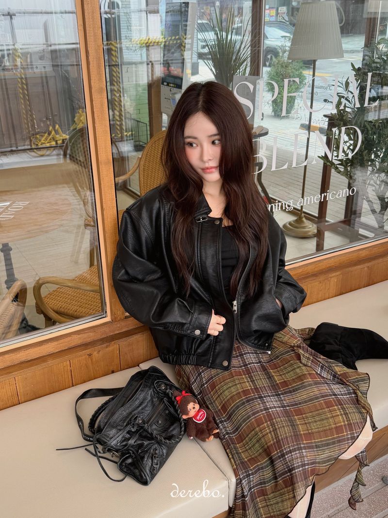 Czech Rider Zip-Up Leather Jacket