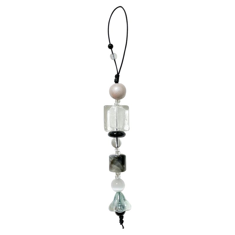 Objet gemstone glass keyring